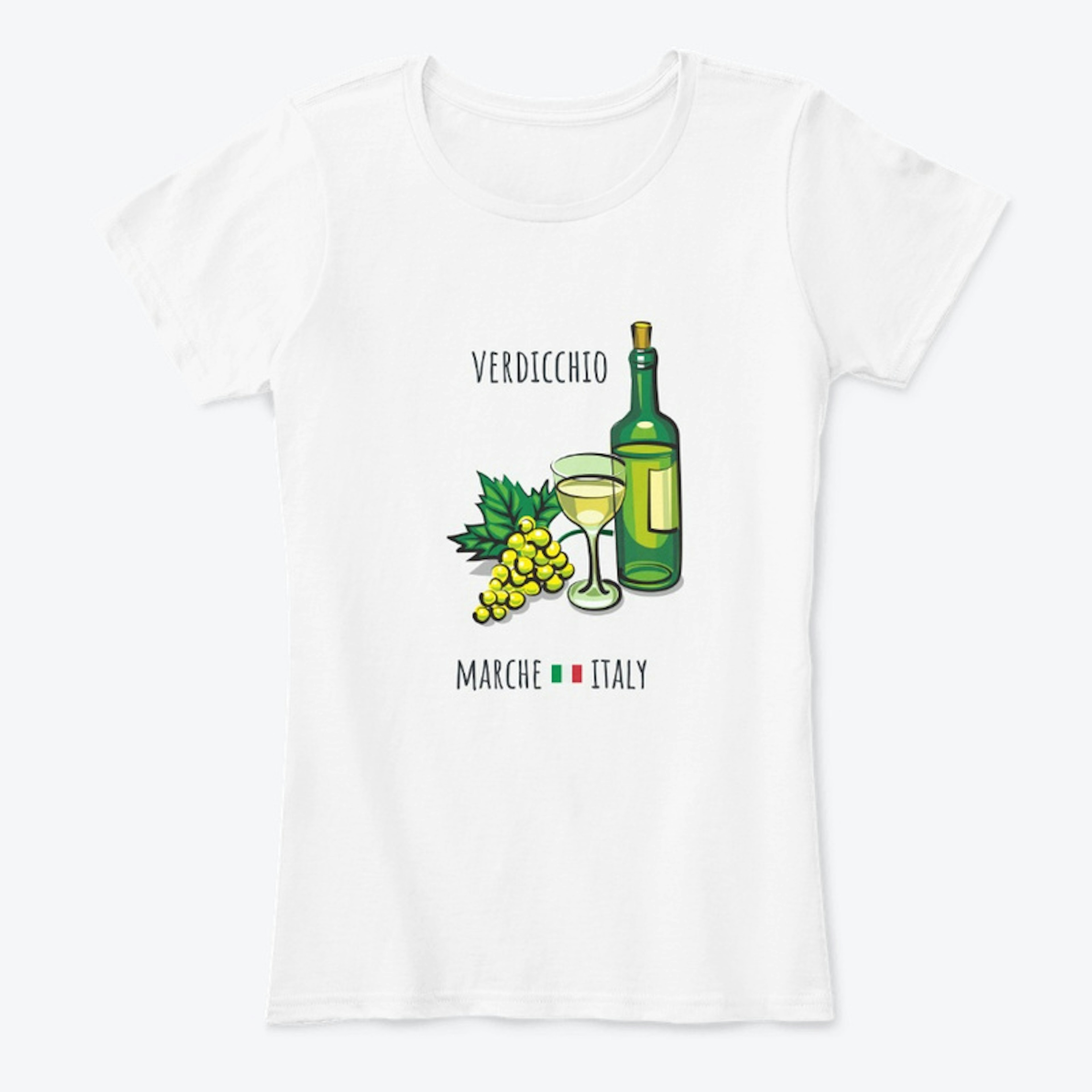 T-Shirt Verdicchio Wine Italy | Woman