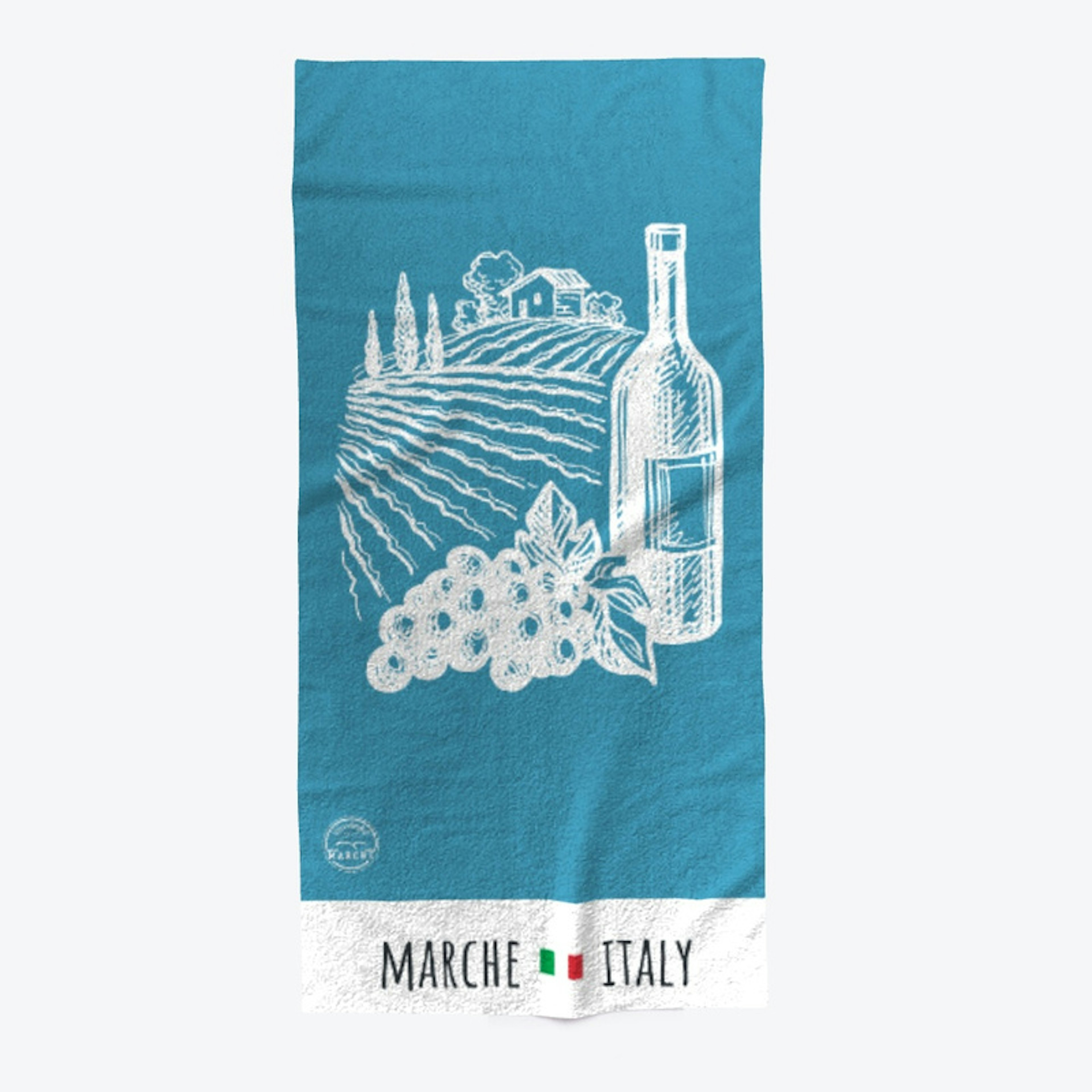 Beach Towel Marche Italy Hills